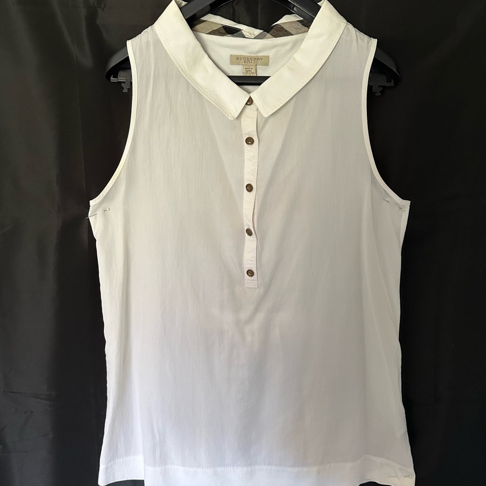 Burberry Brit Women's White Sleeveless Top